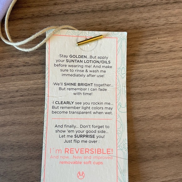 NWT Maaji reversible purple swim bottom - Picture 5 of 5